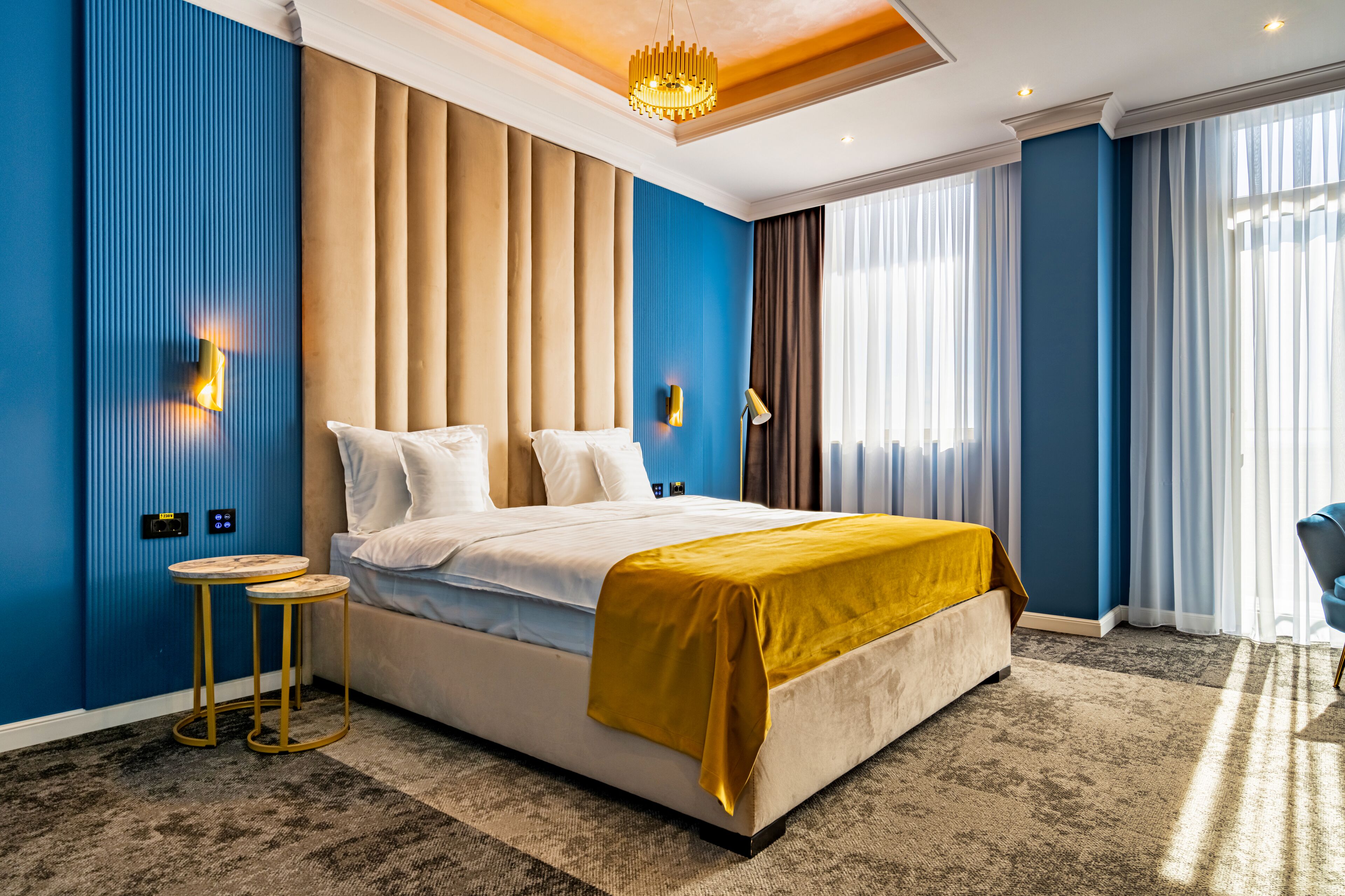 Double Room, Courtyard View | Minibar, desk, laptop workspace, soundproofing