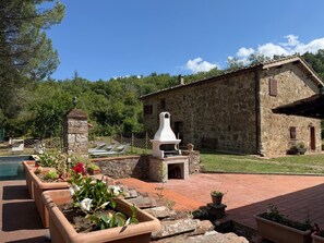 Terrace/patio - La Fornace di Tremoleto - Villa with exclusive pool in Chianti (Gaiole In Chianti)