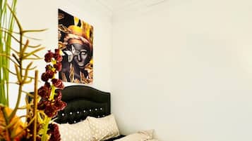 1 quarto, roupa de cama