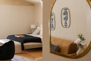 Habitación Deluxe, vista a la alberca | Tabla de planchar con plancha y wifi gratis 