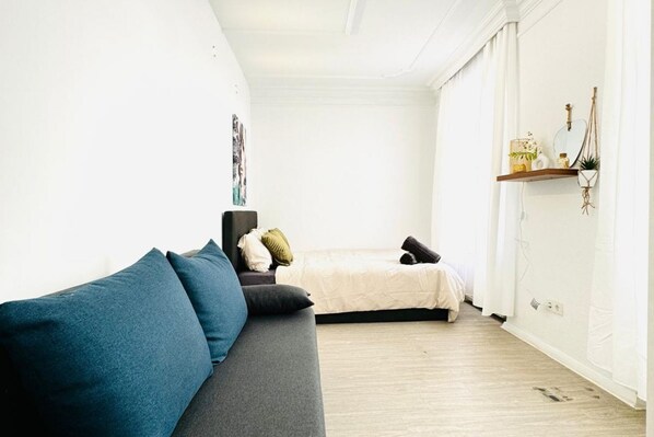 1 soverom og sengetøy