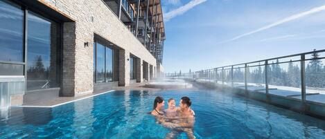 Indoor pool, outdoor pool