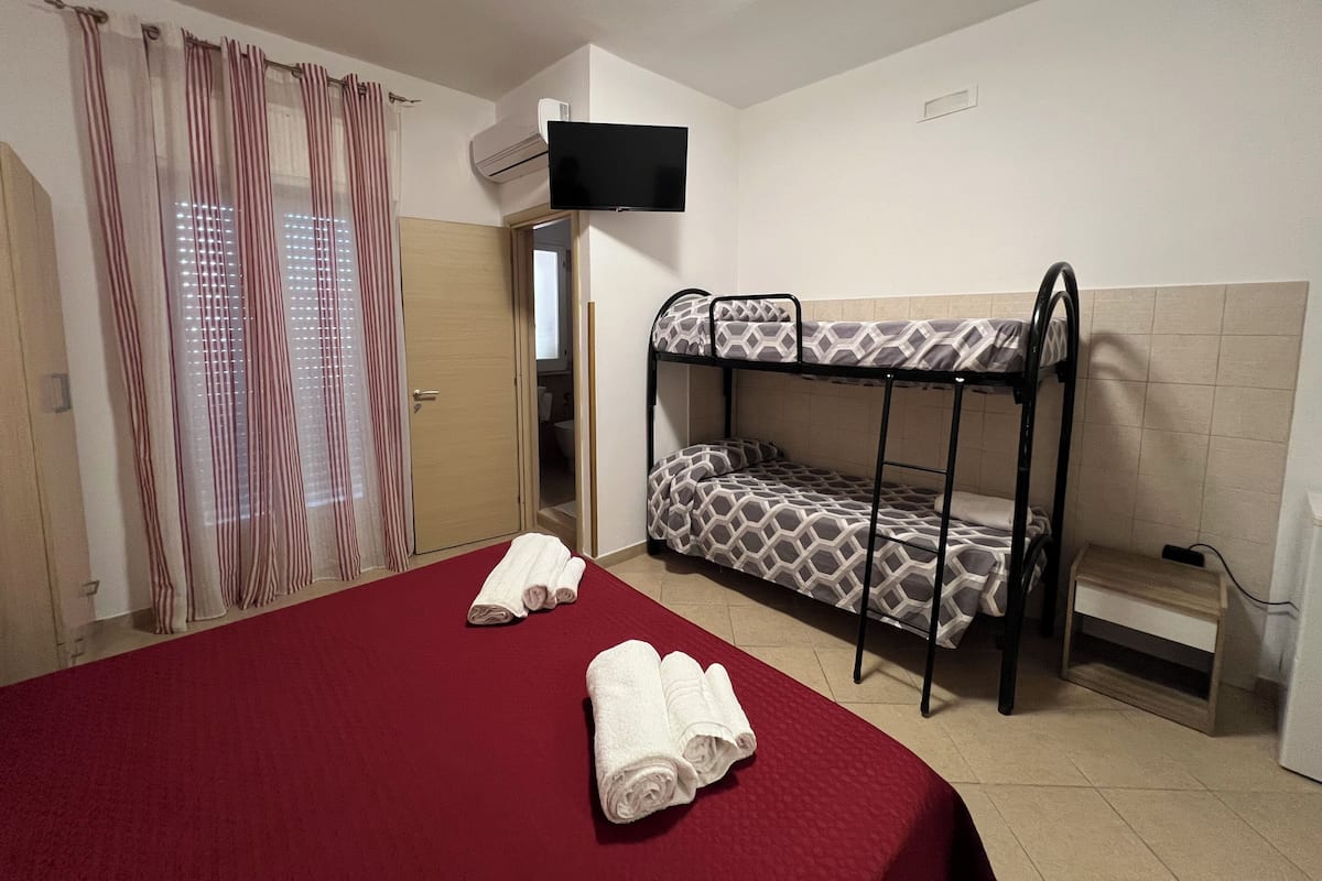 Quadruple Room, Balcony, Partial Sea View | Desk, blackout drapes, WiFi (free)