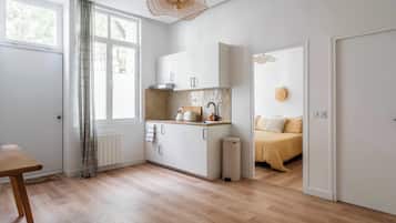 1 soverom, strykejern/-brett, wi-fi og sengetøy