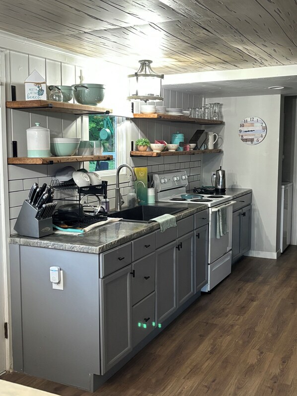 Microwave, oven, stovetop