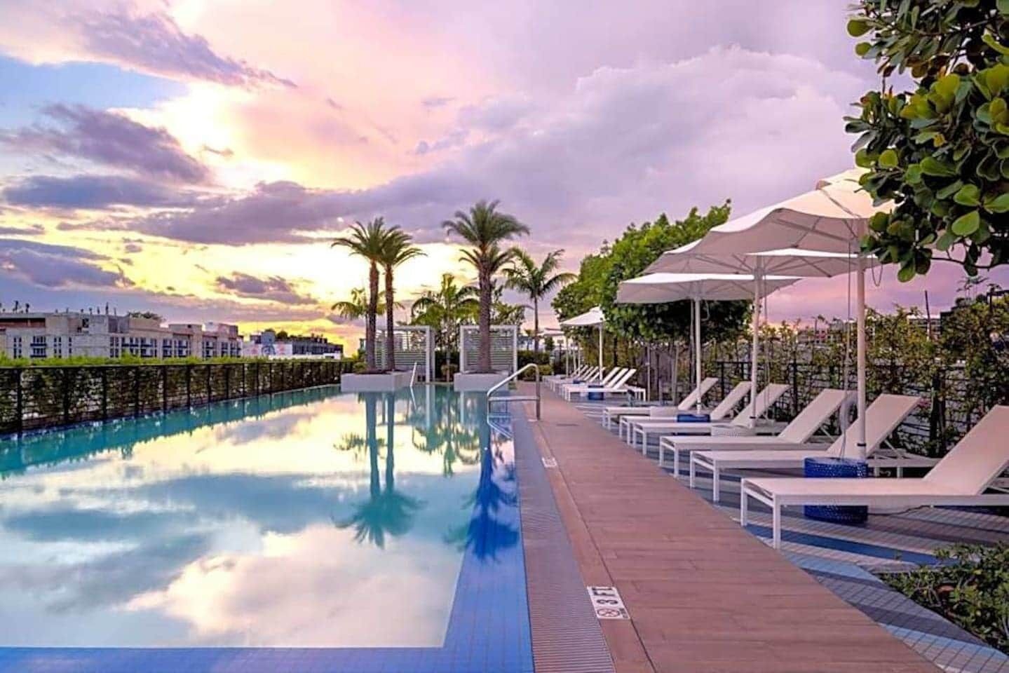 A heated pool