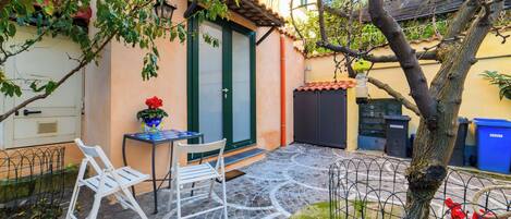 Appartement Exclusif, vue jardin | Terrasse/Patio