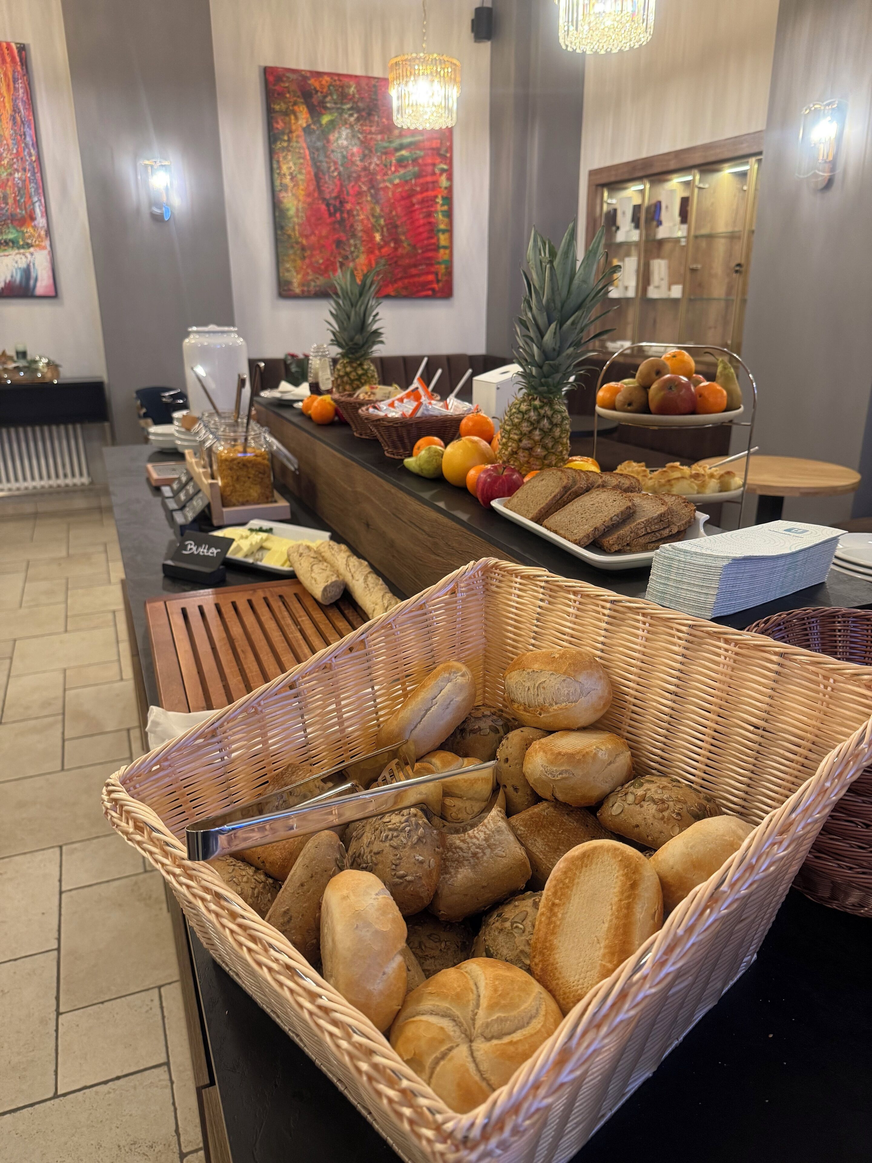 Daily buffet breakfast (EUR 20 per person)