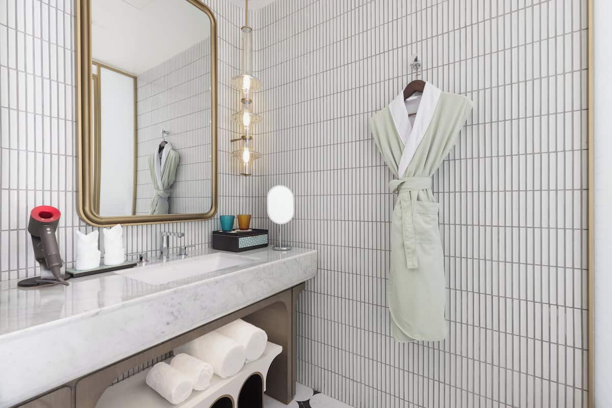 Premium bedding, memory foam beds, minibar, in-room safe