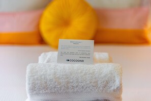 Hair dryer, towels