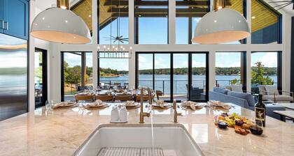 Lux Lakefront Designer Home w/ Gameroom, Sleeps 24
