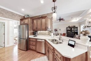 Microwave, oven, stovetop, dishwasher