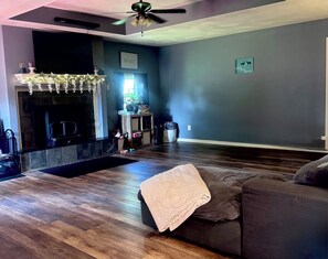 TV, fireplace - 4-bedroom house in delightful Springfield pet friendly, fitness room (Springfield)