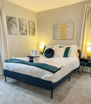 Desk, iron/ironing board, travel cot, free WiFi