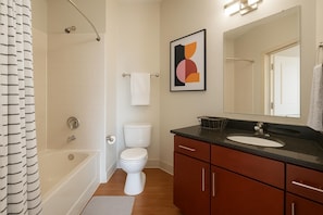 Towels, soap, toilet paper