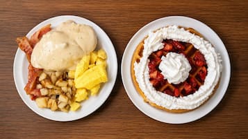 Free daily buffet breakfast