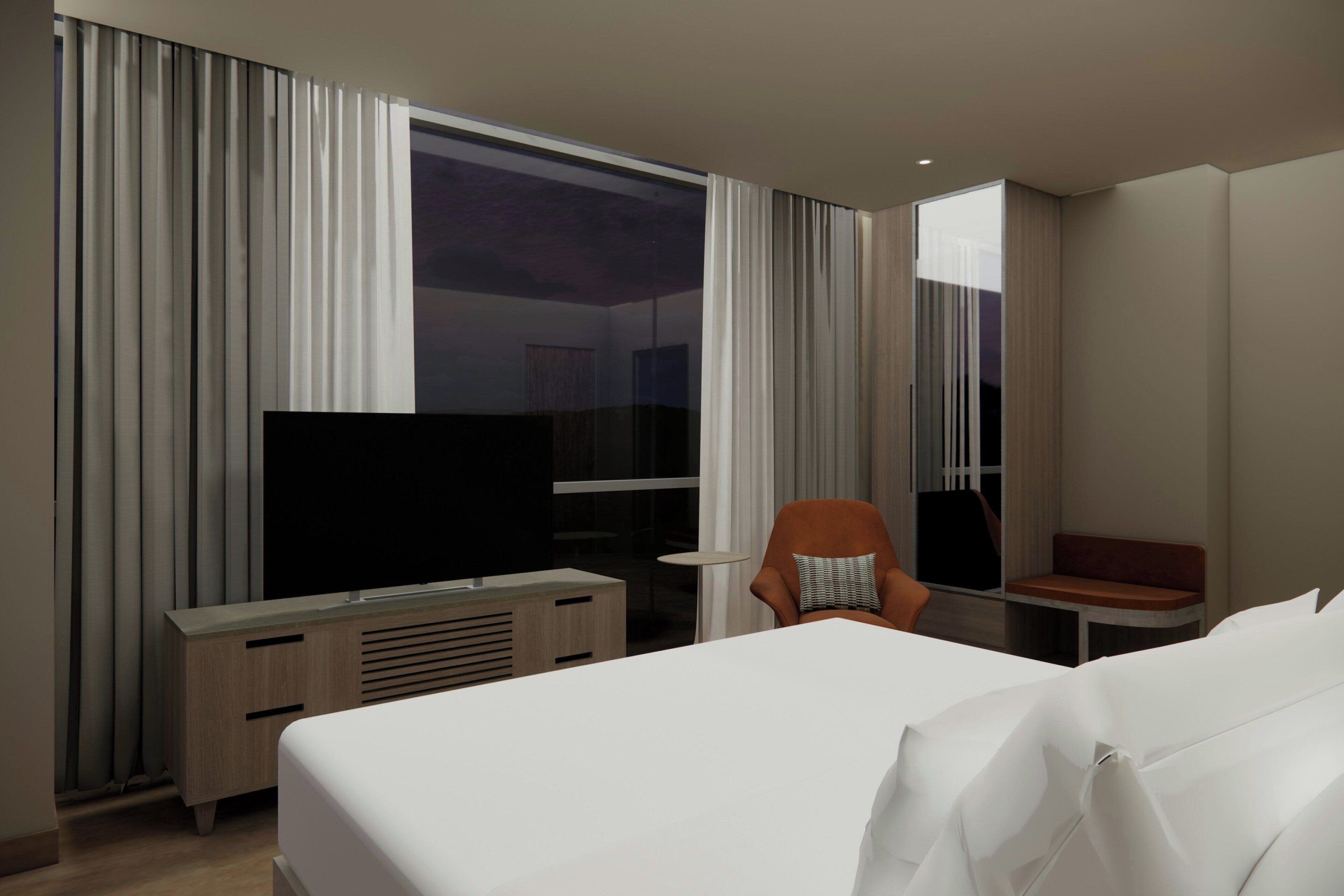 Suite, 1 Katil Raja (King) dengan Katil Sofa, Non Smoking, Mountain View | Peralatan tempat tidur hipoalergenik, bar mini, peti besi dalam bilik 