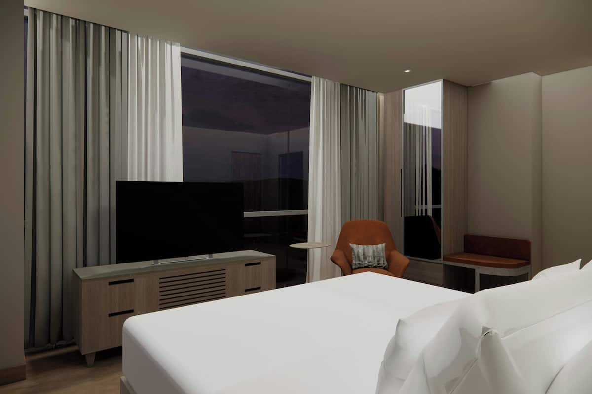 Suite, 1 Katil Raja (King) dengan Katil Sofa, Non Smoking, Mountain View | Peralatan tempat tidur hipoalergenik, bar mini, peti besi dalam bilik