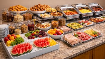 Daily buffet breakfast for a fee