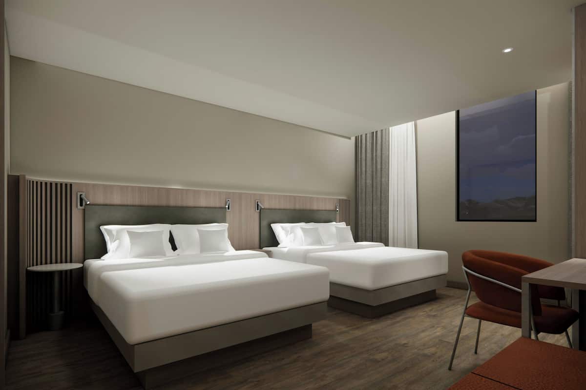 Habitación estándar, 2 camas de matrimonio