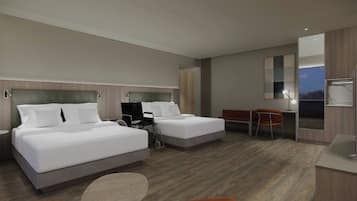 Quarto standard, 1 cama King, vista para a montanha | Roupas de cama antialérgicas, frigobar, cofres nos quartos, escrivaninha