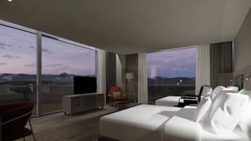 Executive Room, 2 Queen Beds, Mountain View | Hypo-allergenic bedding, minibar, in-room safe, desk