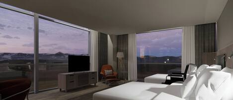 Executive Room, 2 Queen Beds, Mountain View | Hypo-allergenic bedding, minibar, in-room safe, desk