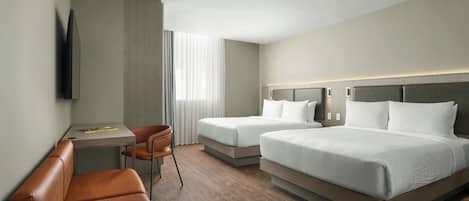 Standard Room, 2 Queen Beds | Hypo-allergenic bedding, minibar, in-room safe, desk