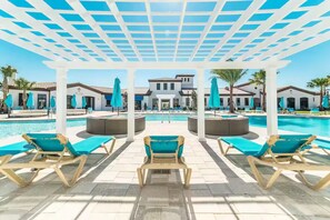 Piscine extérieure, piscine chauffée