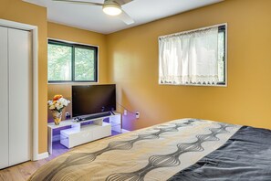 2 chambres, bureau, fer et planche à repasser, accès Internet