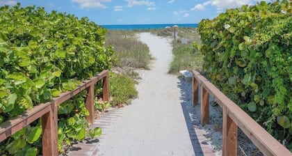 Steps to Sand! Ground-Floor 2BR by Pool