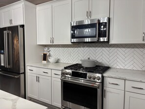 Microwave, oven, stovetop, dishwasher