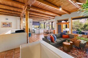 Smart TV, table football, ping pong