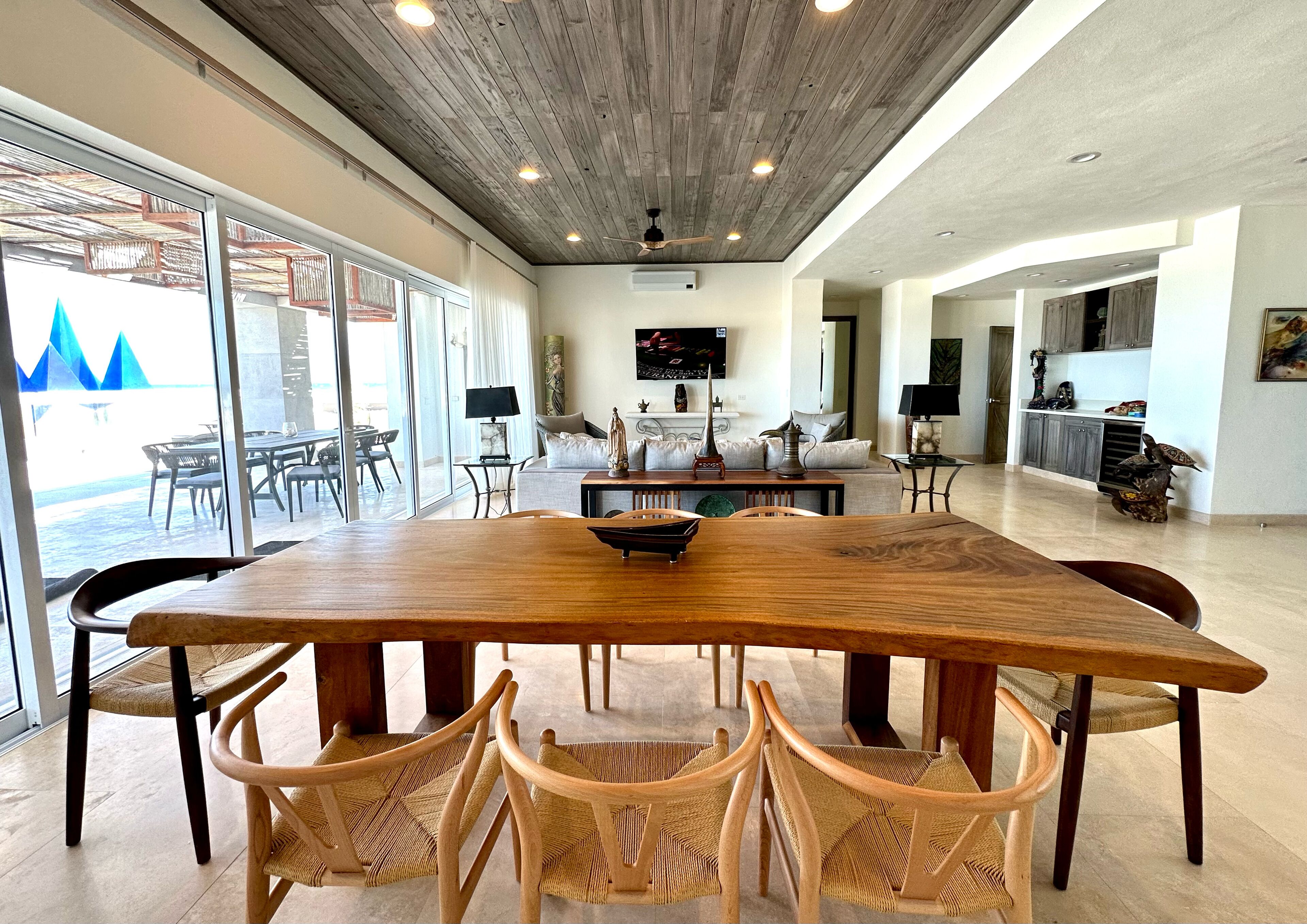 Villa de lujo, vista al océano | Área de sala de estar