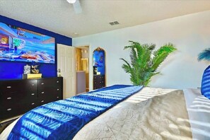 4 chambres, coffres-forts dans les chambres, bureau