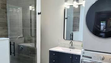 Towels, soap, toilet paper