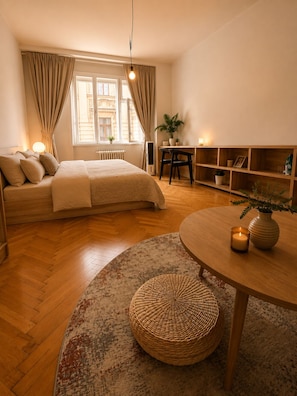 1 chambre, fer et planche à repasser, Wi-Fi gratuit, draps fournis