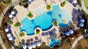 Pool - Stunning 2 Bedroom Partial Ocean View Suite- Ocean Oak Resort by Hilton (Hilton Head Island)
