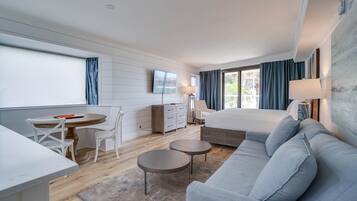 Condo, Partial Ocean View | Living area | 55-inch Smart TV with digital channels