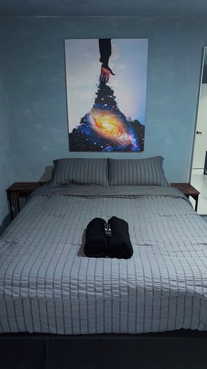 1 chambre, fer et planche à repasser, Wi-Fi, literie fournie