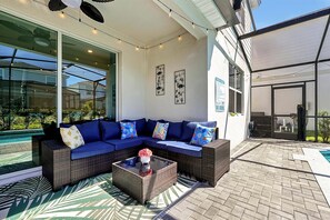 Terrace/patio - NEW Disney VACA: Heated Pool, PS5, Game Room, BBQ (Davenport)