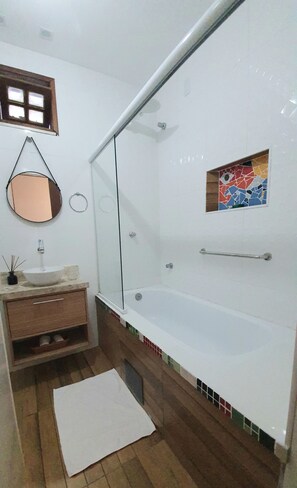 Towels, soap, toilet paper