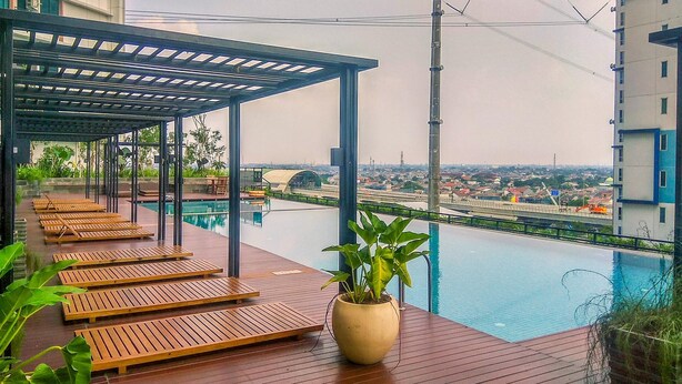Unclassified image, 1 of 20, button - Simple Studio At Lrt City Bekasi Apartment By Travelio (Bekasi)