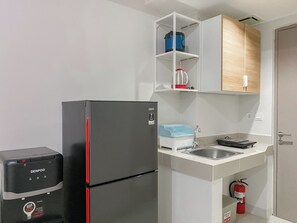 Appartement Standard | Cuisine privée | Batterie de cuisine, vaisselle et ustensiles