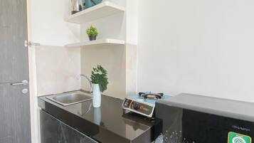 Standard-Apartment | Eigene Küche | Kühlschrank, Kochgeschirr/Geschirr/Besteck