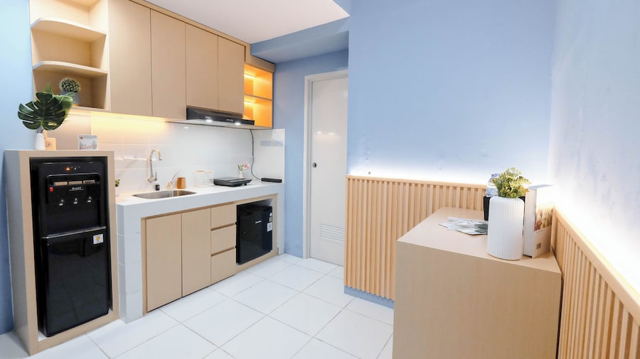 Blue Toned 1Br Apartment At Tokyo Riverside Pik 2