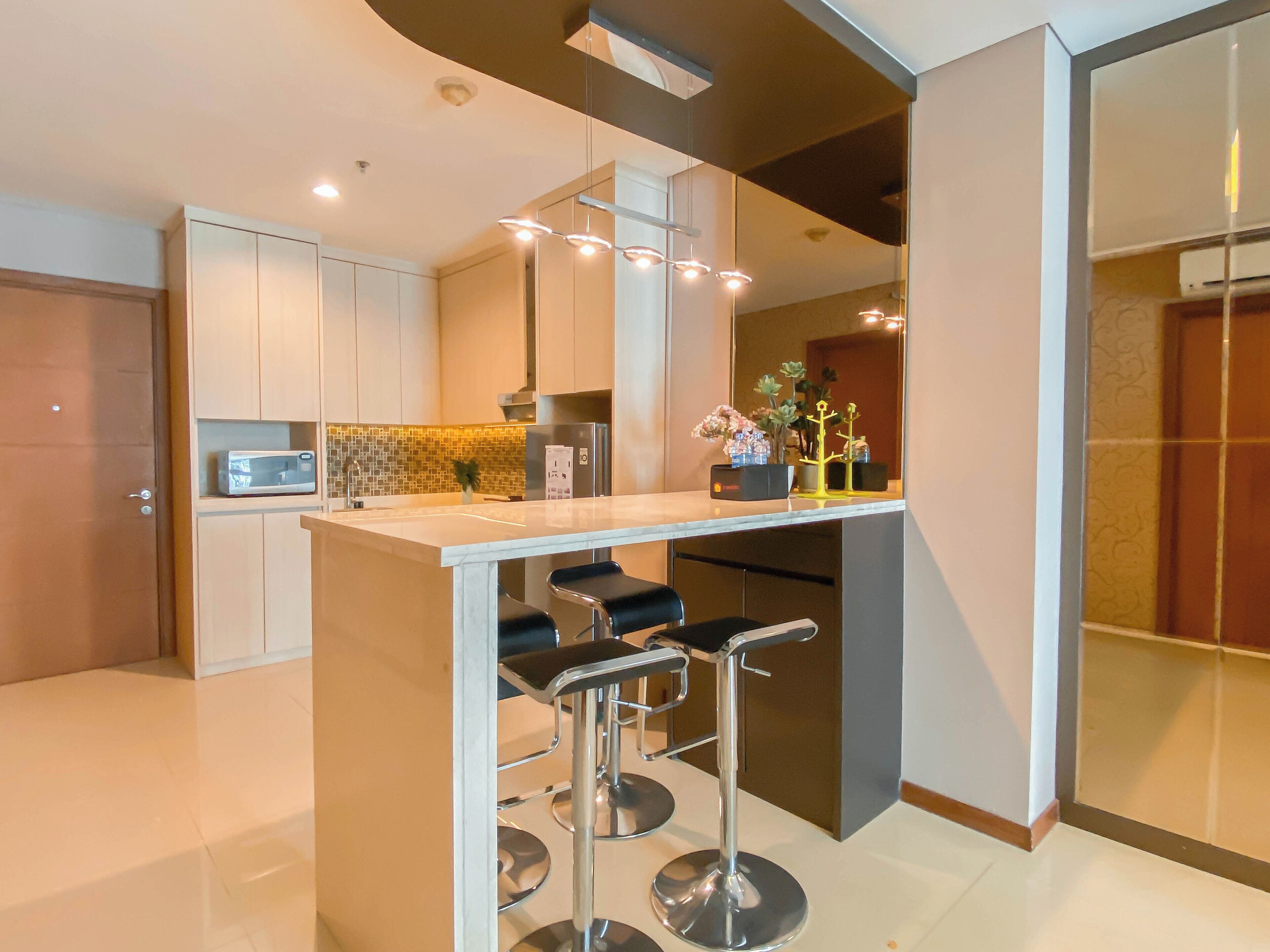 Apartamento standard | Opções para refeição no quarto