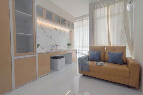 Deluxe appartement | Woonruimte