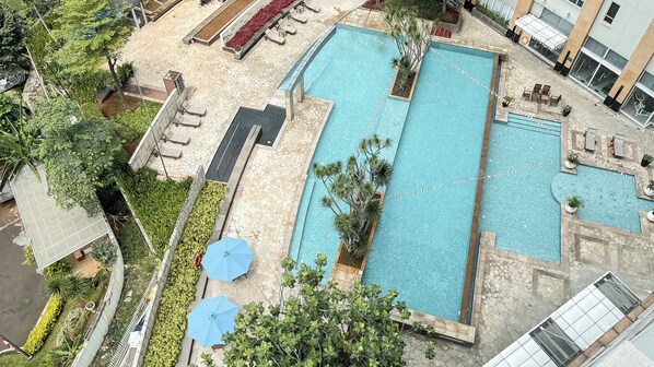 Outdoor pool - Contemporary Minimalist 2Br Apartment At Somerset Berlian Kebayoran Lama (Jakarta)