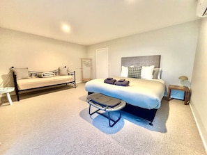 Desk, iron/ironing board, travel cot, WiFi